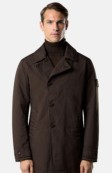 Ghost collectie Stone Island jas bruin bij Ben Borst