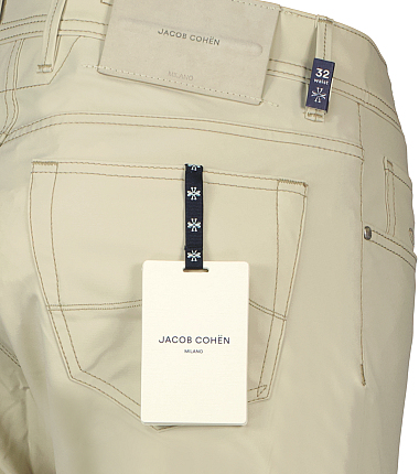 Jacob Cohen beige stretch broek bard Ben Borst