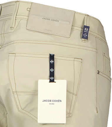 Jacob Cohen beige stretch broek bard Ben Borst