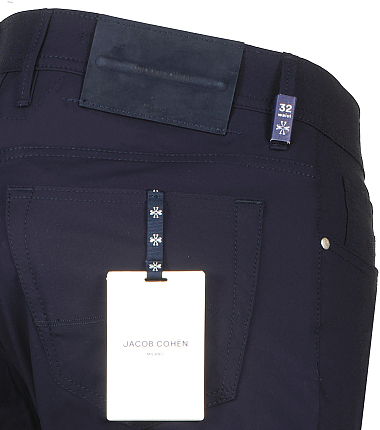 Jacob Cohen stretch broek donker blauw bard