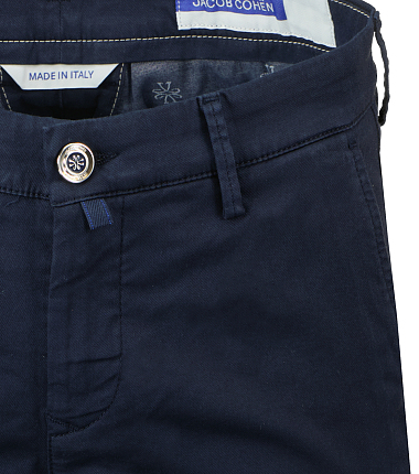 Jacob Cohen korte broek bob donker blauw Ben Borst