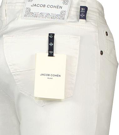 Witte Jacob Cohen jeans voor heren Bard Ben Borst