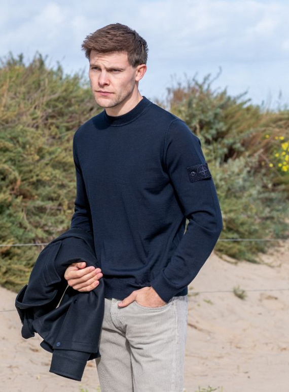 Stone Island Ghost trui blauw nieuwe collectie