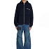 244221 cut and sew zip up hoodie black 137808