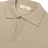 256458 aurelien polo shirt buttonless rib greige men 5