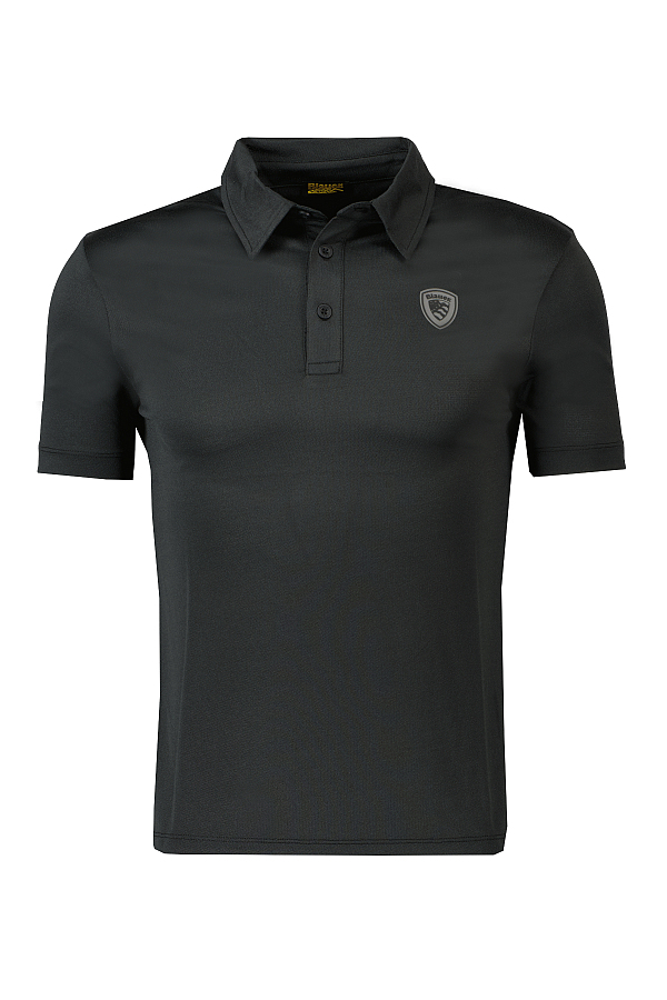 Blauer Polo