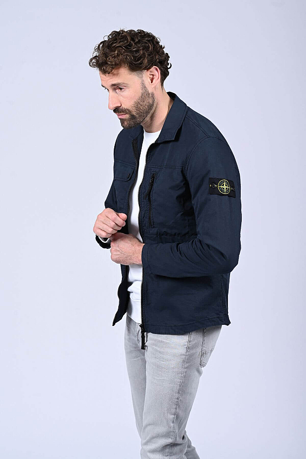 227017 227017 stone island overshirt 801510210 blauw