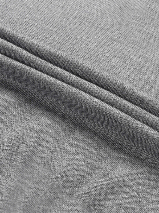 256457 aurelien polo shirt buttonless rib grey men 2