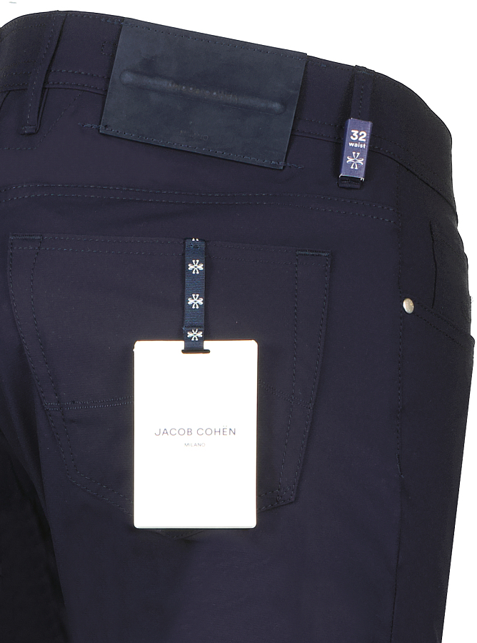 Jacob Cohen stretch broek donker blauw bard