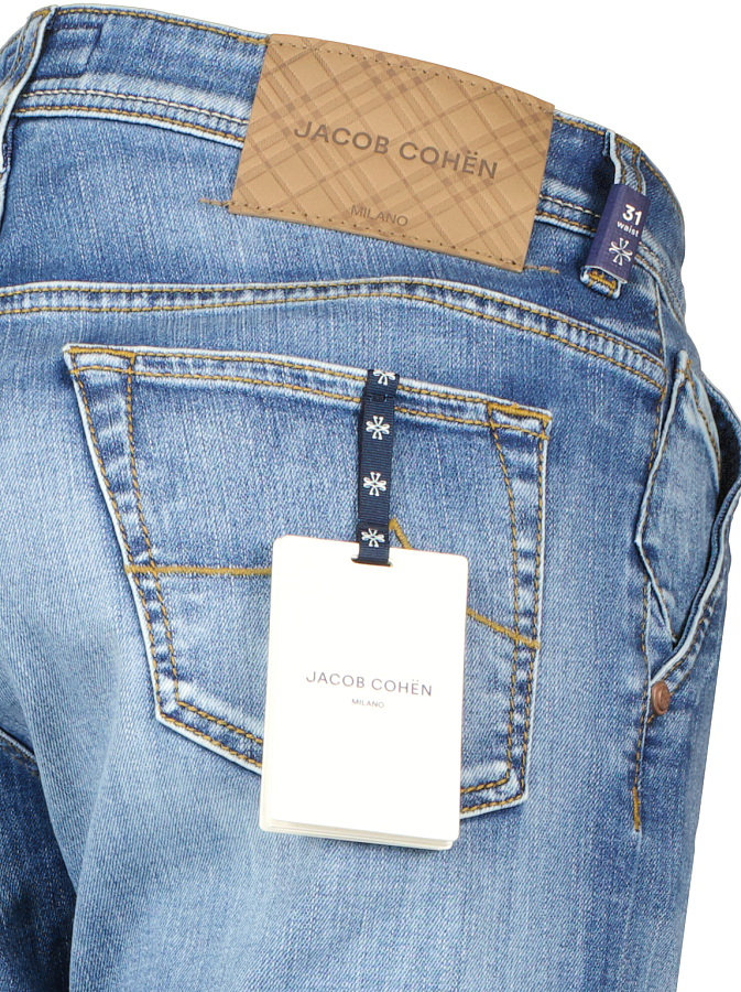 Jacob Cohen lichte korte spijkerbroek heren Ben Borst Noordwijk aan Zee