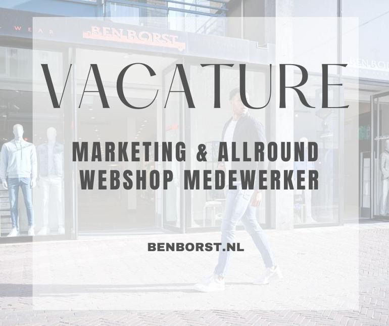 Vacature Marketing & Allround webshop medewerker