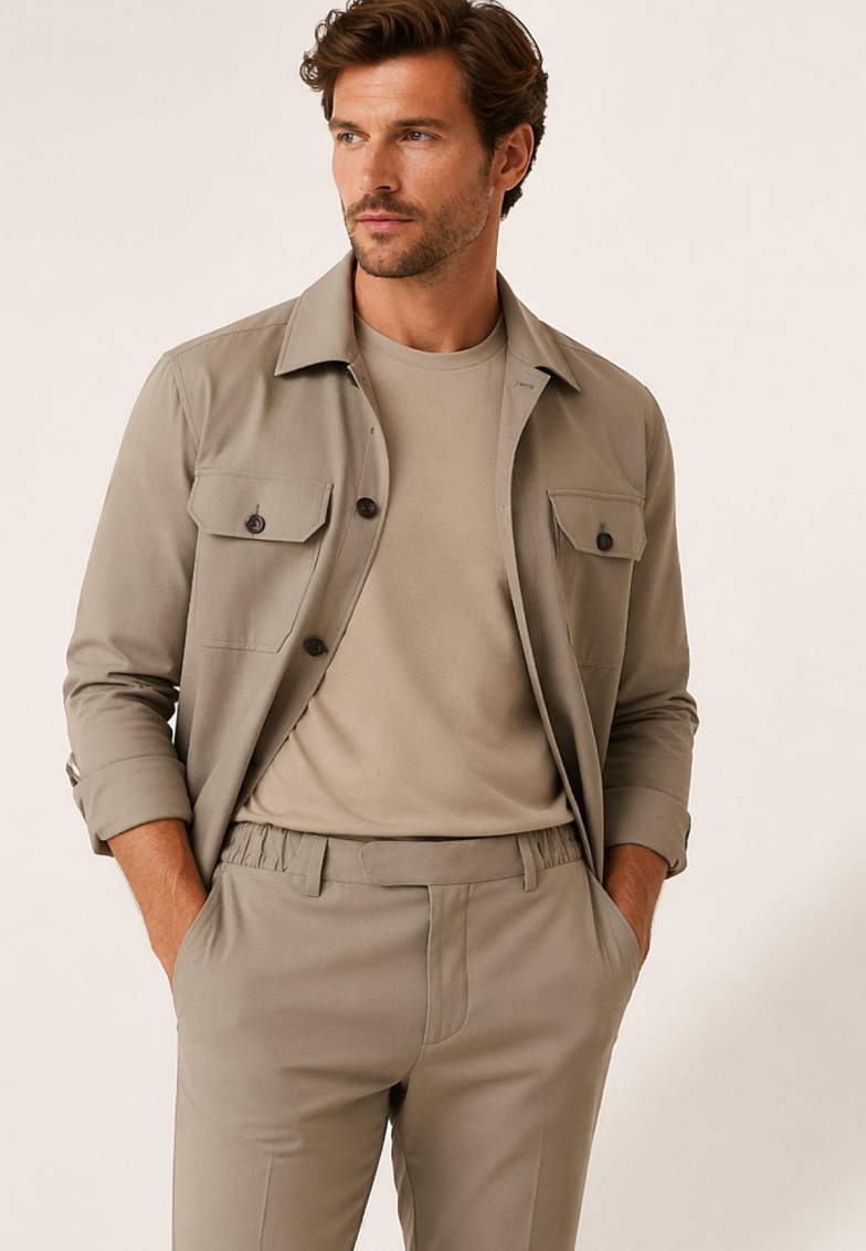 Corneliani overshirt en broek nieuw binnen