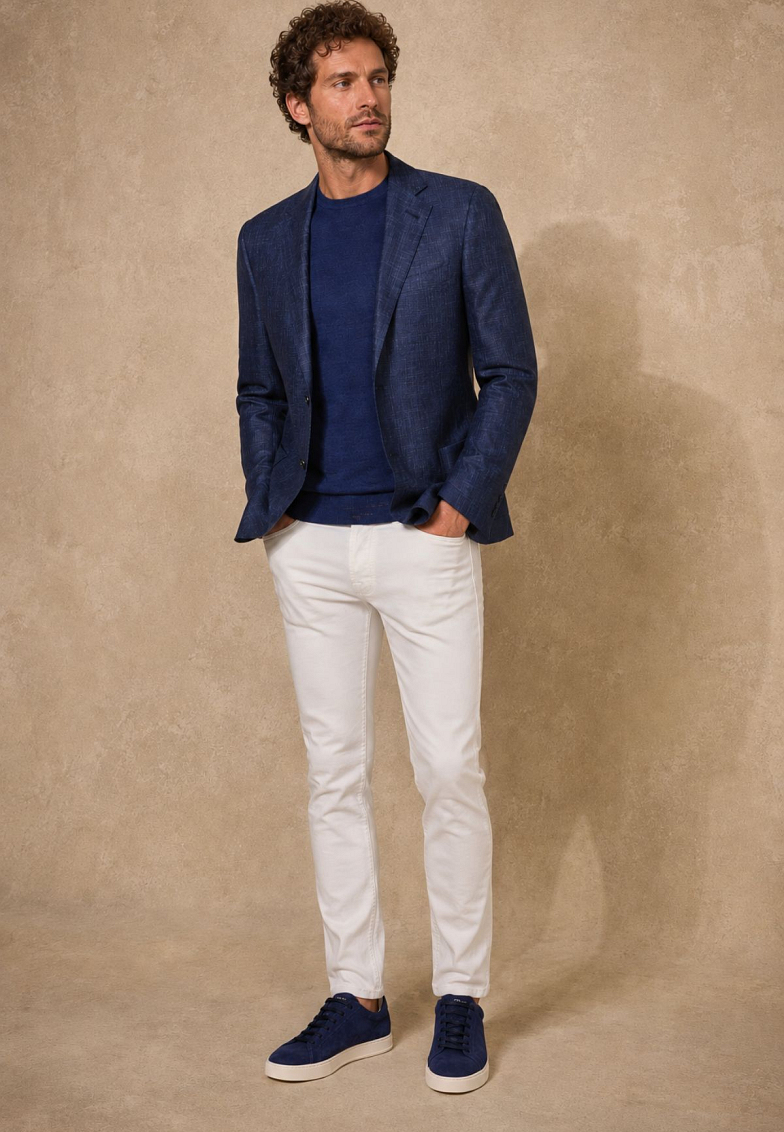 Blauw Corneliani colbert 