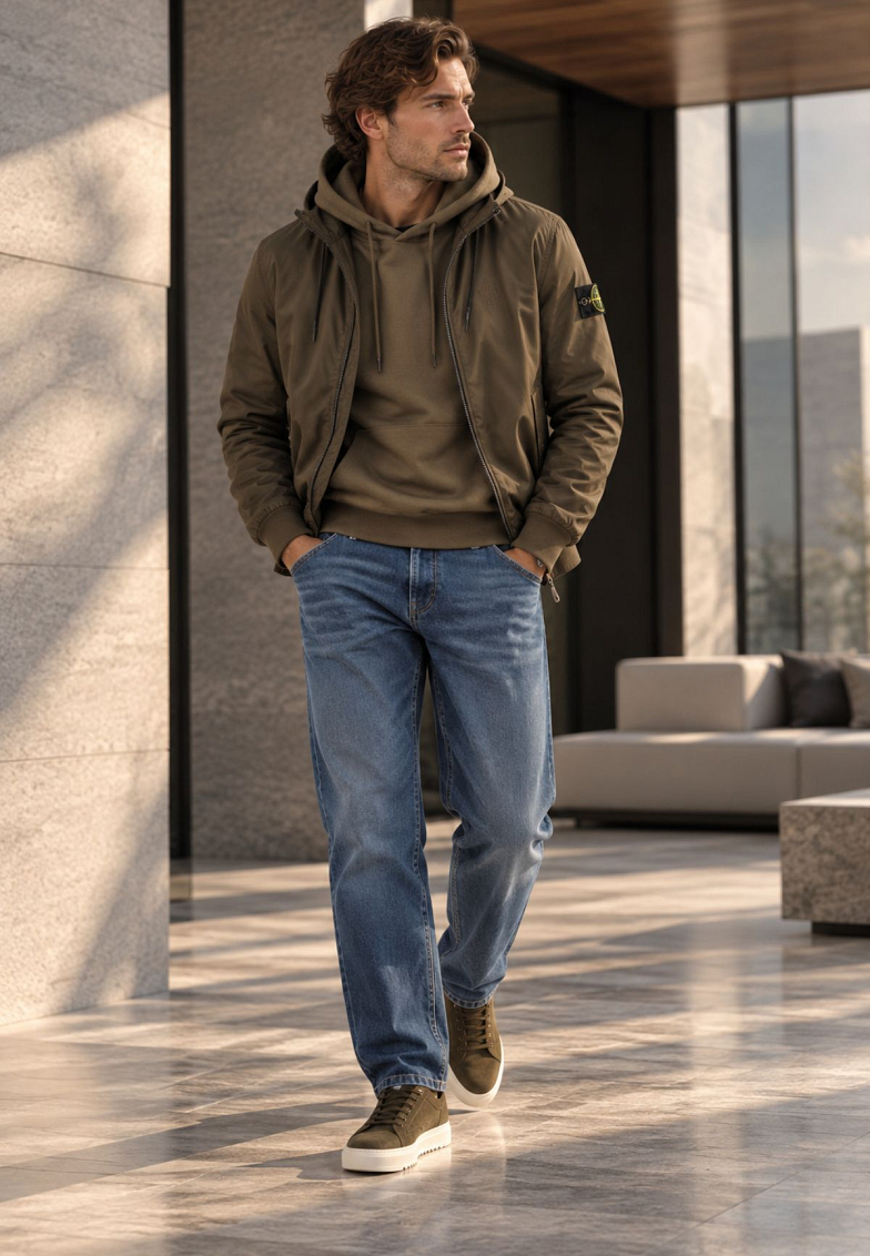 Stone Island softshell jas bruin