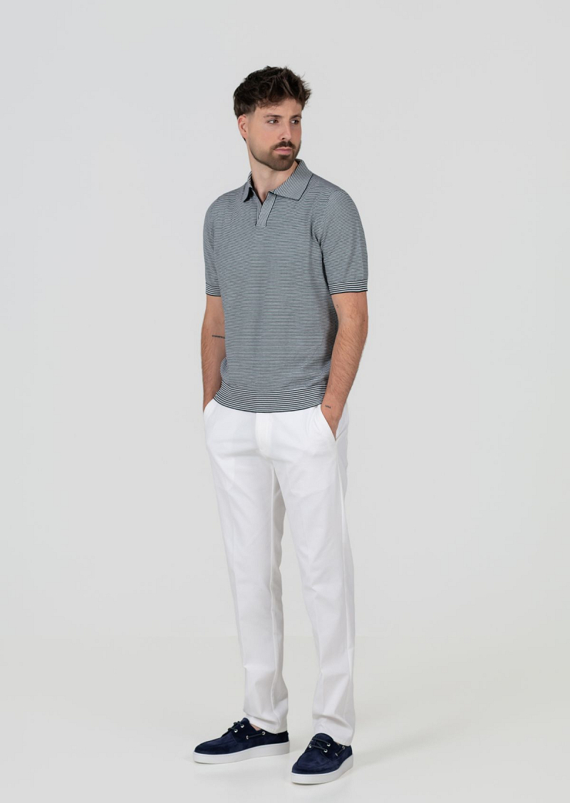 look voorjaar 2026 met gran sasso polo streep